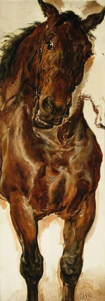 A Horse's Head for Battle of Grunwald | Oil Painting Reproduction