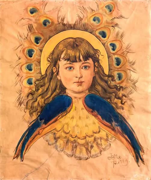 An Angel for the Polychrome by Jan Matejko | Oil Painting Reproduction