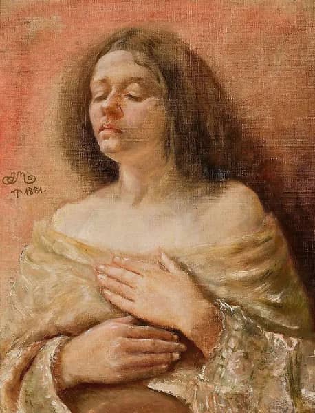 A Woman 1881 by Jan Matejko | Oil Painting Reproduction