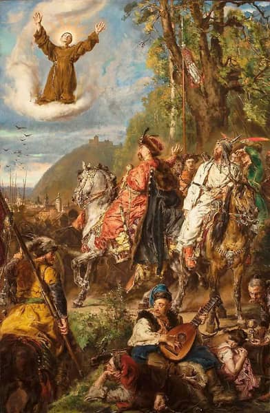 Bohdan Khmelnytsky with Tugay Bey at Lviv | Oil Painting Reproduction