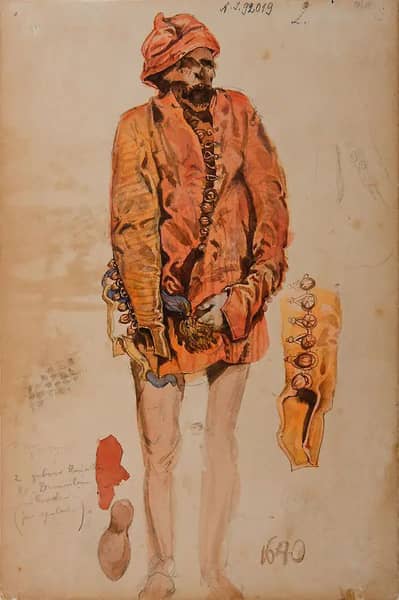 Corpse of a man in a Red Zupan by Jan Matejko | Oil Painting Reproduction