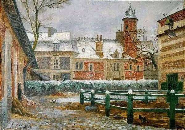 Landscape Castle Under the Frost | Oil Painting Reproduction