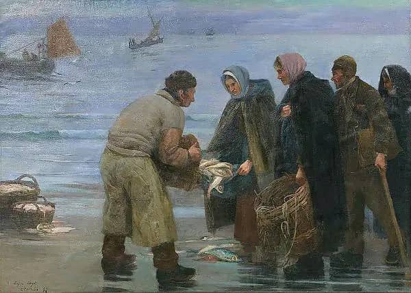 The Part of God by Eugene Chigot | Oil Painting Reproduction