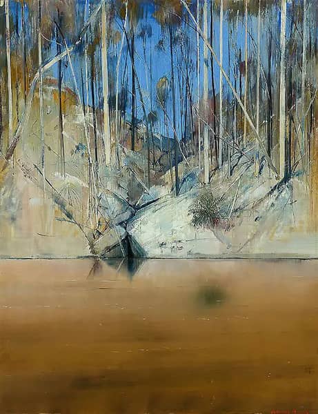 Cleft Riverbank with Bush and Fern | Oil Painting Reproduction