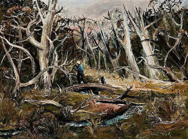 Cottles Bridge c1958 by Arthur Merric Boyd | Oil Painting Reproduction