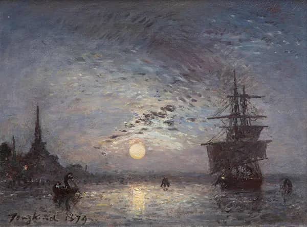 A View of the Oude Haven with the Oude Hoofdpoort Rotterdam 1879 | Oil Painting Reproduction