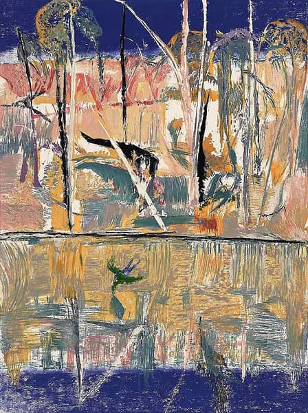 Green Parrot Over Shoalhaven | Oil Painting Reproduction