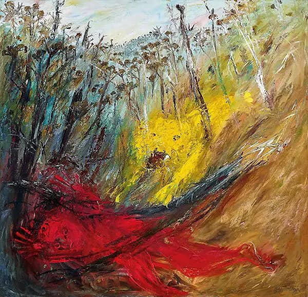 Nebuchadnezzar Fallen in a Forest with a Lion No.2 | Oil Painting Reproduction