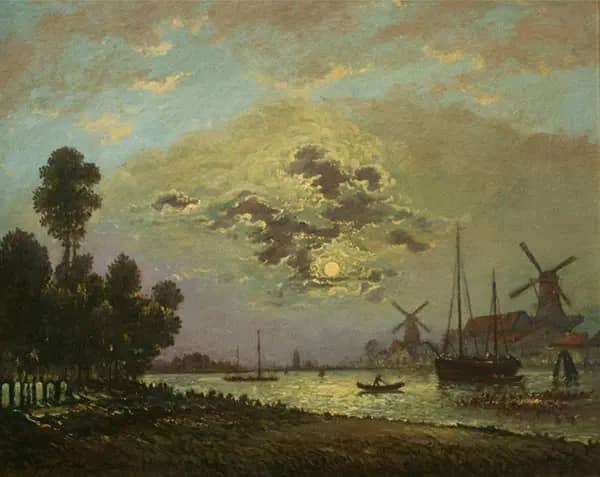 The Schie near Rotterdam 1867 | Oil Painting Reproduction
