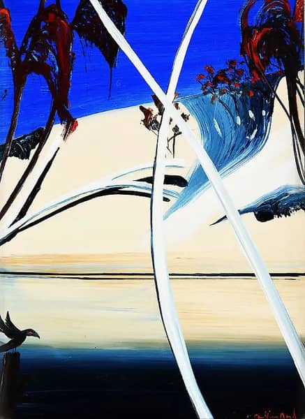 Shoalhaven River and Black Bird | Oil Painting Reproduction