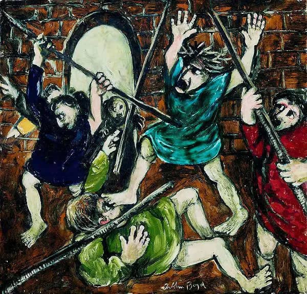 The Money Changers 1950 by Arthur Merric Boyd | Oil Painting Reproduction