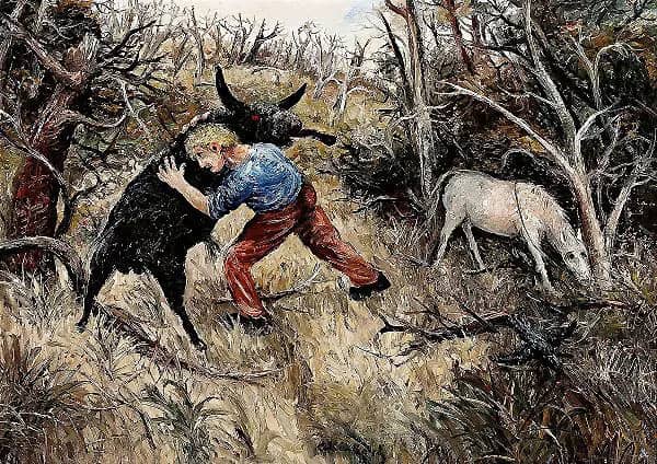 The Struggle 1956 by Arthur Merric Boyd | Oil Painting Reproduction