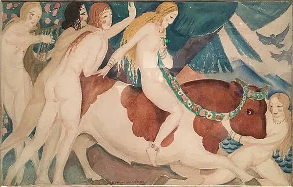Rape of Europa by Gerda Wegener | Oil Painting Reproduction