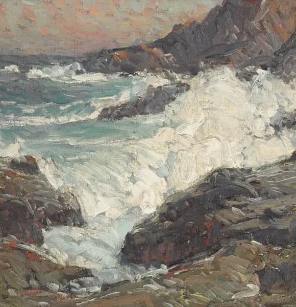 Marine by Edgar Alwin Payne | Oil Painting Reproduction