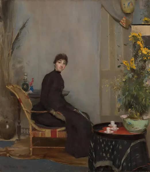Mrs L A Abrahams 1888 by Tom Roberts | Oil Painting Reproduction