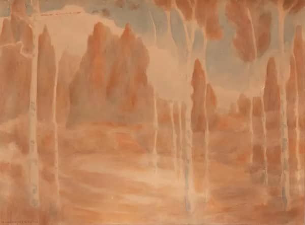 Silence of Night 1910 by William Wendt | Oil Painting Reproduction