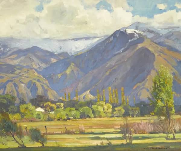 Snow above the Ranch by William Wendt | Oil Painting Reproduction