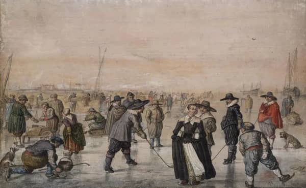 Fun On The Ice by Hendrick Avercamp | Oil Painting Reproduction