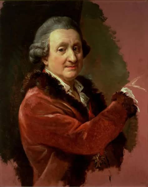 Self Portrait C1773-74 by Pompeo Batoni | Oil Painting Reproduction
