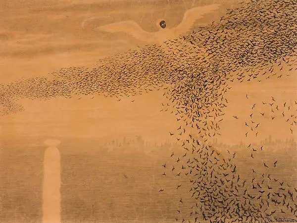 Mirage 1888 by Theodor Kittelsen | Oil Painting Reproduction