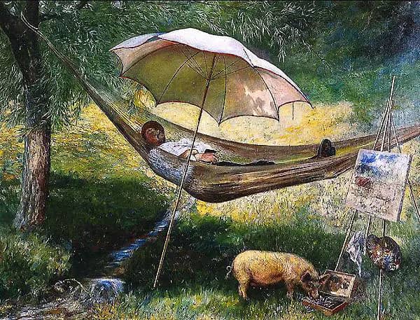 Self Portrait 1887 by Theodor Kittelsen | Oil Painting Reproduction