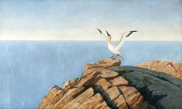 The Gannet 1893 by Theodor Kittelsen | Oil Painting Reproduction