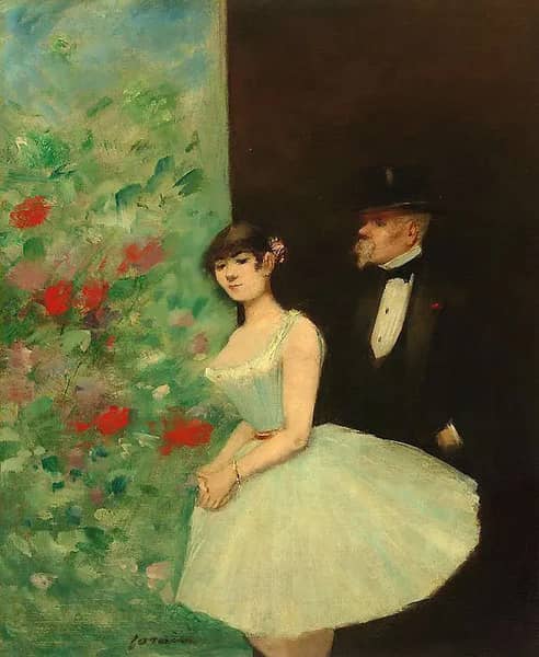 Behind the Scenes 1880 by Jean-louis Forain | Oil Painting Reproduction