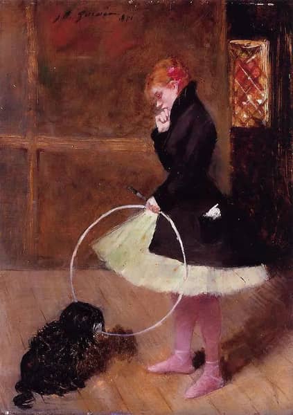 Dancer with a Hoop by Jean-louis Forain | Oil Painting Reproduction