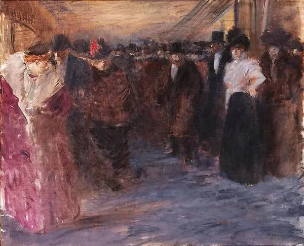 Music Hall by Jean-louis Forain | Oil Painting Reproduction