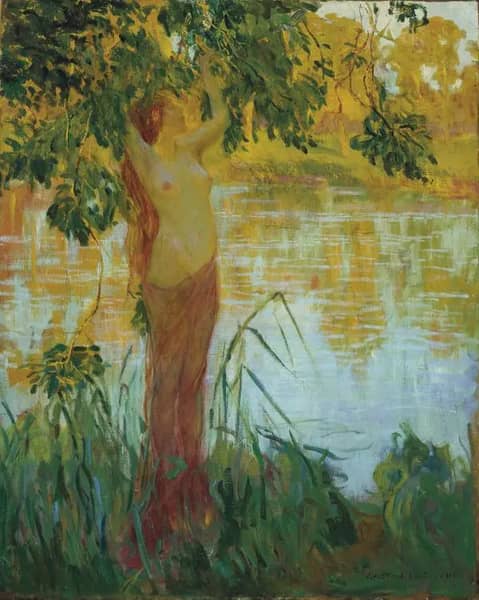 Water Sprite by Edward Emerson Simmons | Oil Painting Reproduction