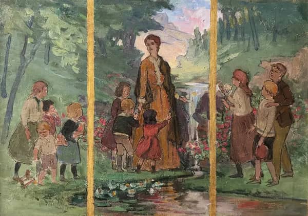 Fountain of Knowledge by Otto Stark | Oil Painting Reproduction