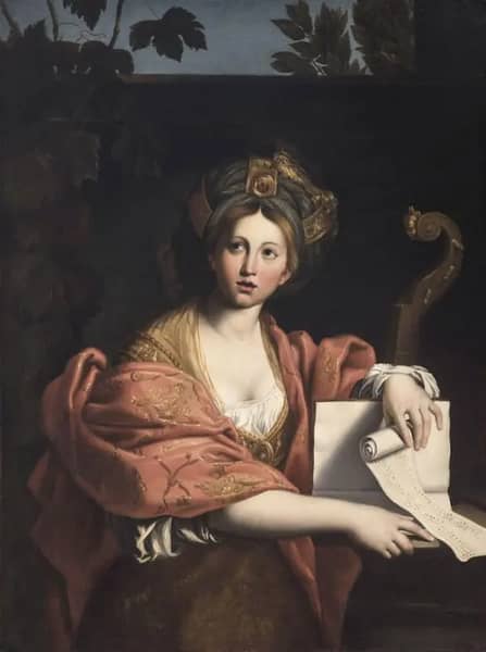 Cumaean Sibyl by Angelica Kauffman | Oil Painting Reproduction