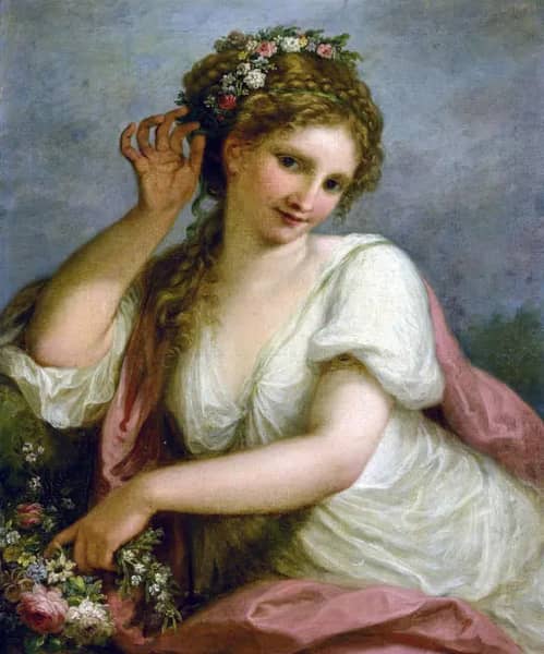 Flora by Angelica Kauffman | Oil Painting Reproduction
