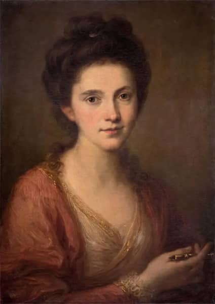 Self Portrait With Stylus by Angelica Kauffman | Oil Painting Reproduction