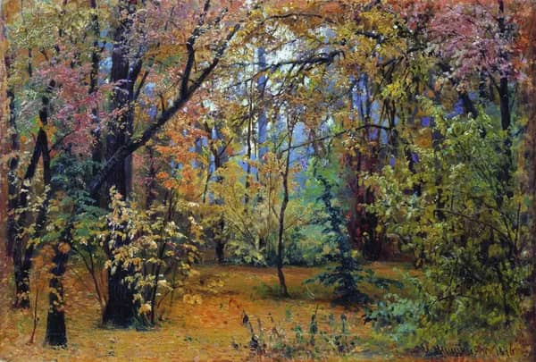 Autumn Forest 1876 by Ivan Shishkin | Oil Painting Reproduction