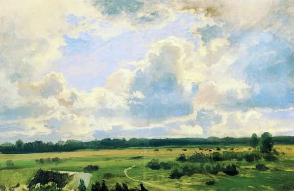 Cloudy Day by Ivan Shishkin | Oil Painting Reproduction