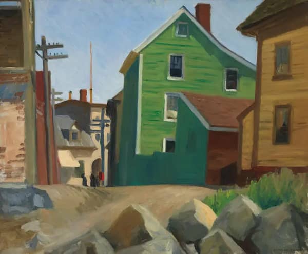 Italian Quarter Gloucester 1912 | Oil Painting Reproduction