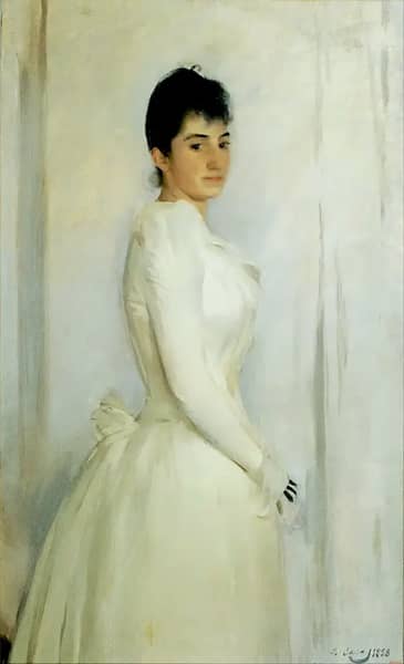 Portrait Of Montserrat Carbo by Ramon Casas | Oil Painting Reproduction