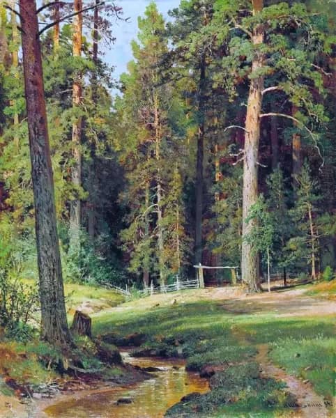 The Edge of the Forest 1884 by Ivan Shishkin | Oil Painting Reproduction