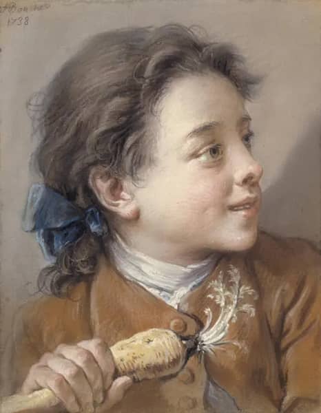 Boy with a Carrot 1738 by Francois Boucher | Oil Painting Reproduction