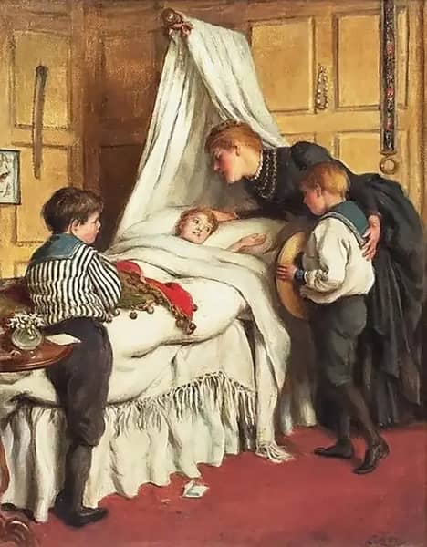 Play Mates Figures Study 1834 by Joseph Clark | Oil Painting Reproduction