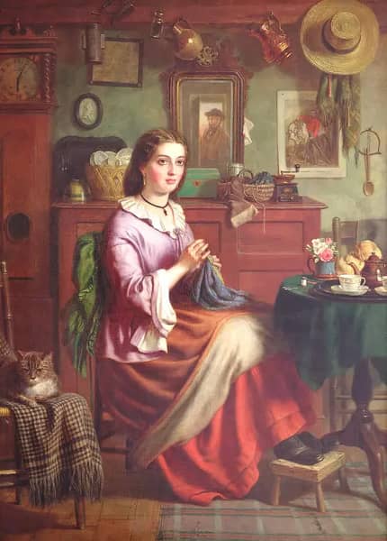 The Labourer's Welcome by Joseph Clark | Oil Painting Reproduction