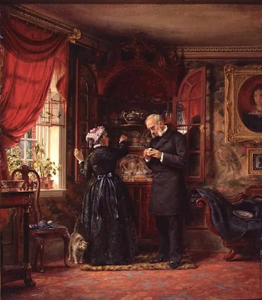 A Lover of Old China 1880 | Oil Painting Reproduction