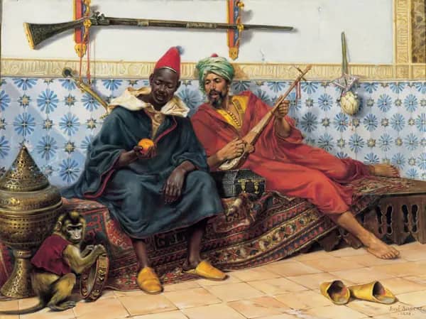 Conversations of Musicians and Monkeys | Oil Painting Reproduction