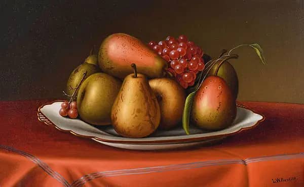 Still Life with Pears and Grapes | Oil Painting Reproduction