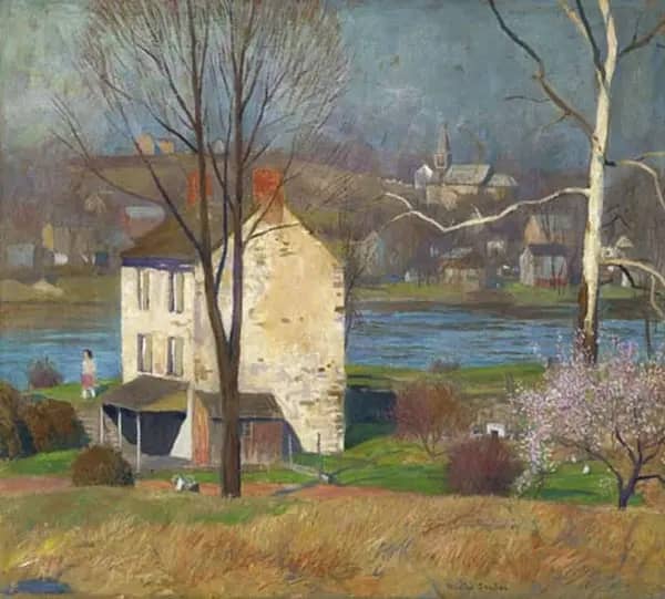 Early Spring New Hope by Daniel Garber | Oil Painting Reproduction