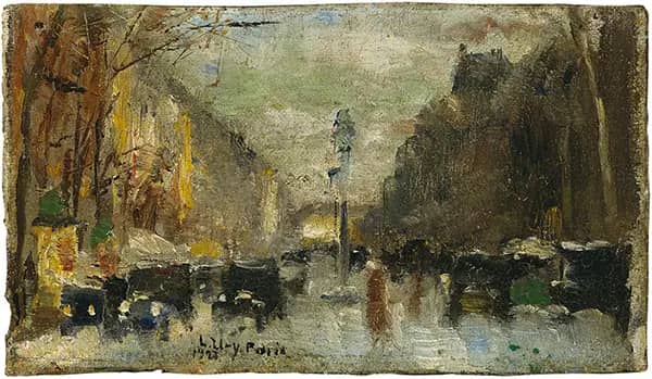 Boulevard in Paris by Lesser Ury | Oil Painting Reproduction