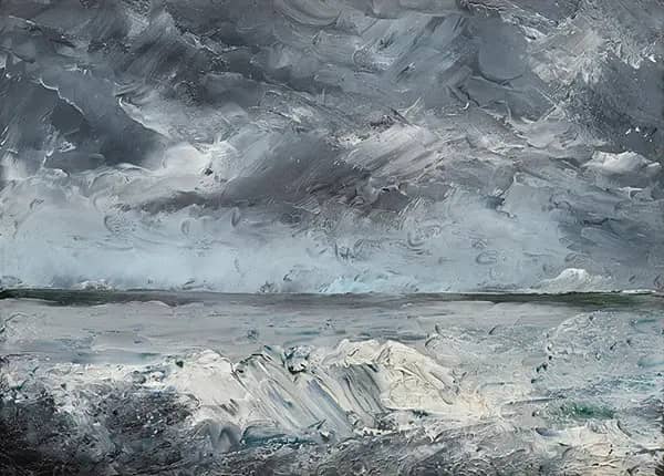 Pack Ice on the Beach by August Strindberg | Oil Painting Reproduction