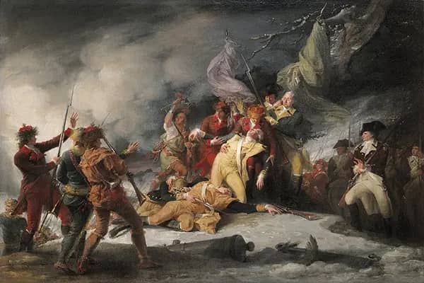 The Death of General Montgomery in the Attack on Quebec 1775 | Oil Painting Reproduction