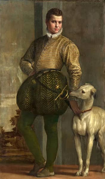 Boy with a Greyhound by Paolo Veronese | Oil Painting Reproduction